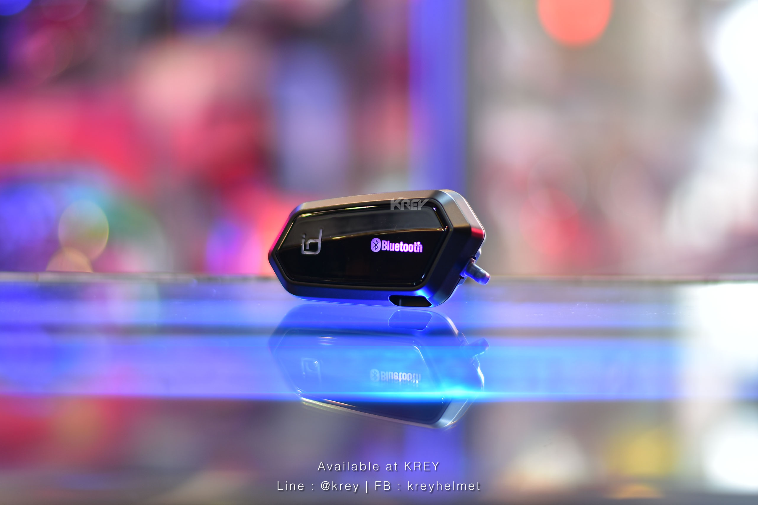 บูลทูธติดหมวก id221 MOTO A2 Pro Black