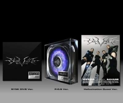 ( Pre-Order ) aespa 1st Mini Album Savage Set 3 ver + Poster วางจำหน่าย 6 / 10 / 2021