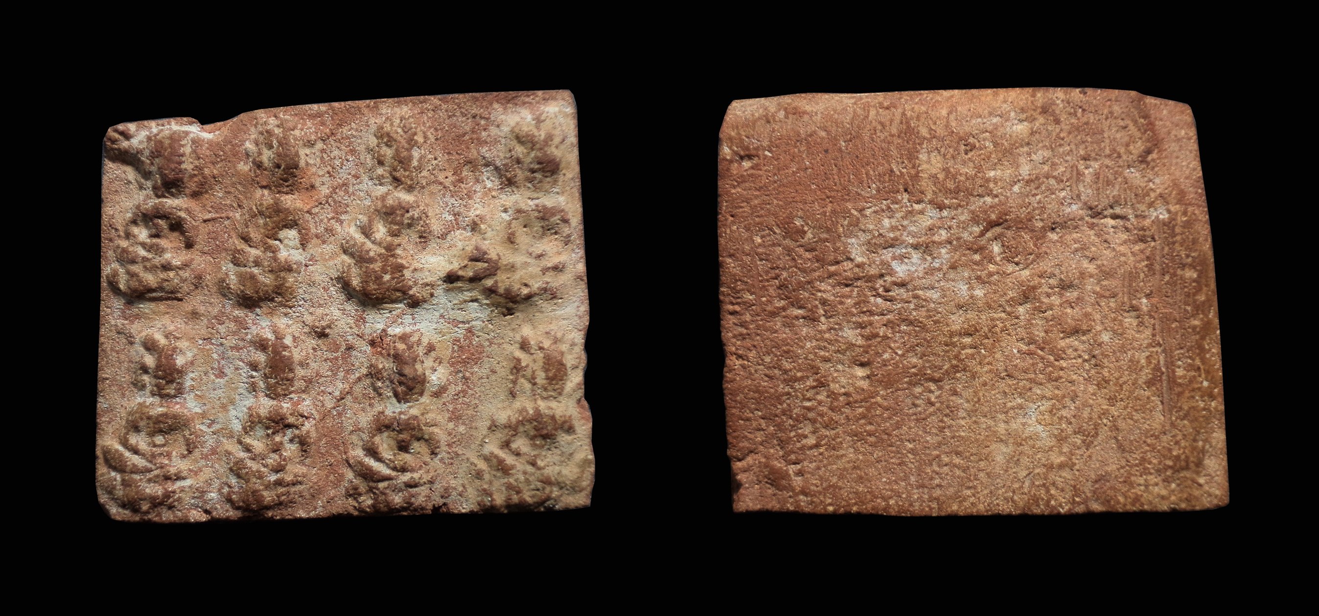 พระแผงตัด เนื้อดิน ไม่ทราบที่