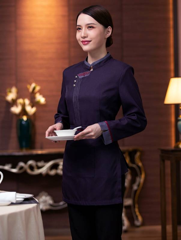 ชุดพนักงานเสริฟ ชุดพนักงานต้อนรับห้องอาหารโรงแรม ชุดพนักงานร้านอาหาร