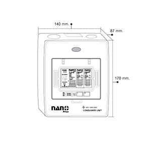 ตู้ Consumer Unit กันดูด 2P 2 ช่อง (ครบชุด) Nano