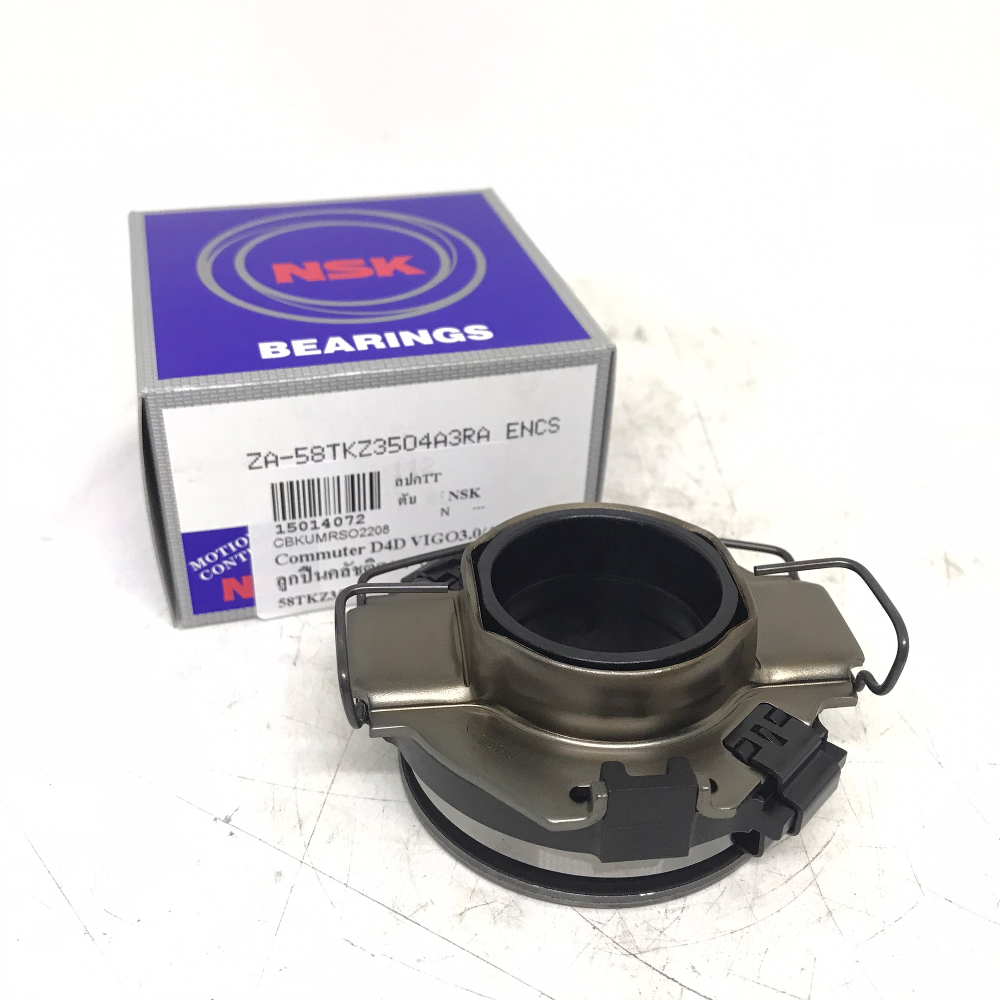 ลูกปืนคลัทช์ TOYOTA 1KD / VIGO 3000 / COMMUTER ดีเซล / VIGO SMART โตโยต้า วีโก้ / ตู้คอมมูเตอร์ดีเซลหัวปี๊บ ตัวแรก เบอร์ 58TKZ3504 ยี่ห้อ NSK (MADE IN JAPAN) (Clutch Bearing)