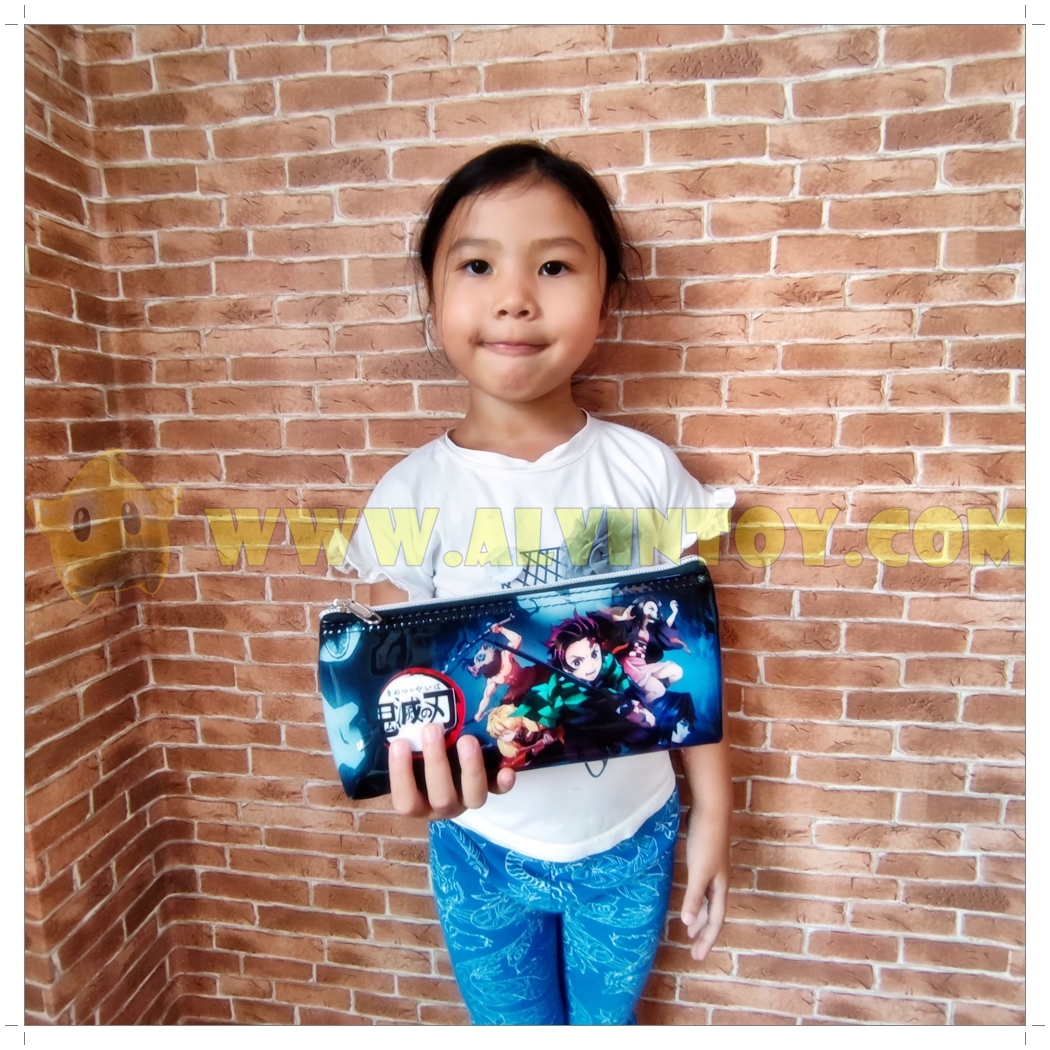 กระเป๋าใส่ปากกา ดินสอ ดาบพิฆาตอสูร Kimetsu no yaiba demon slayer