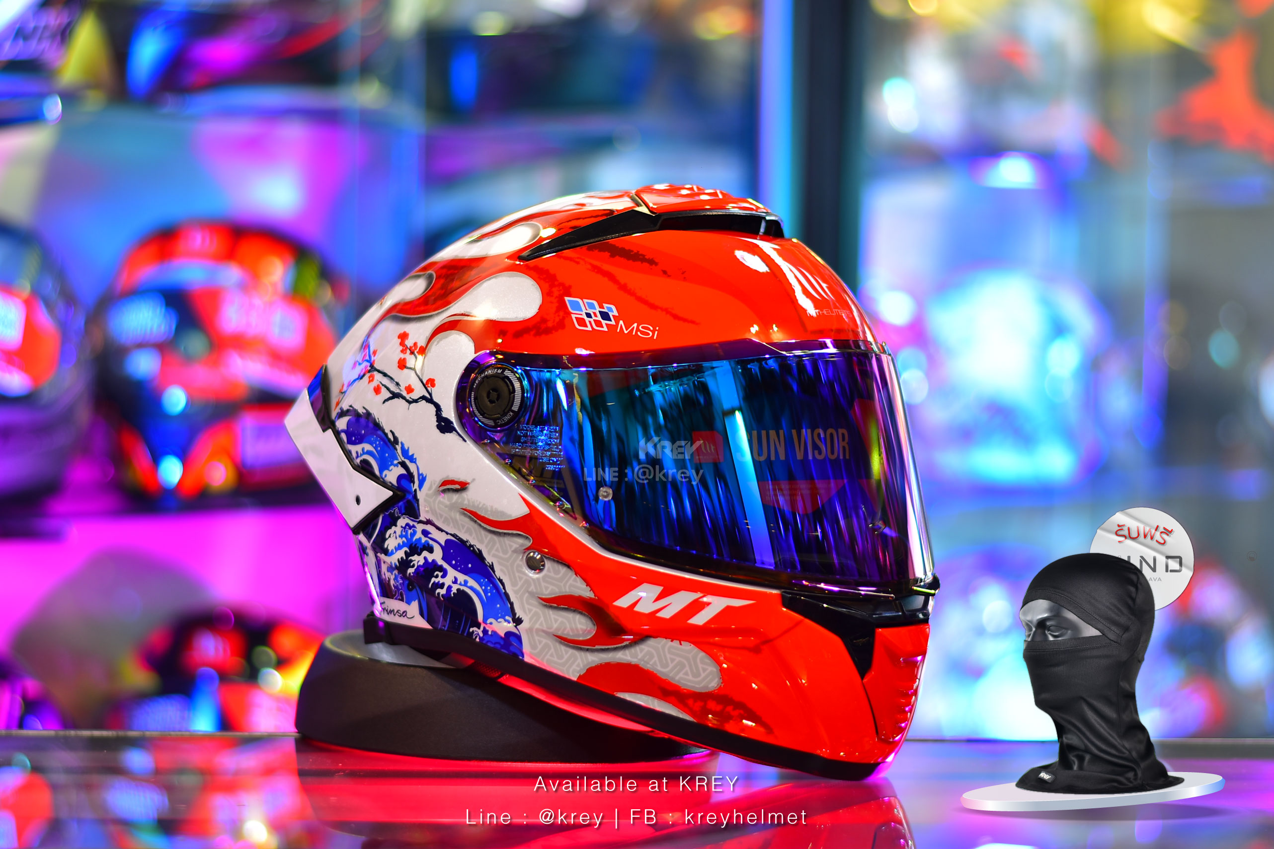 MT model THUNDER 4 SV YAMANAKA JAPAN GLASS WHITE RED