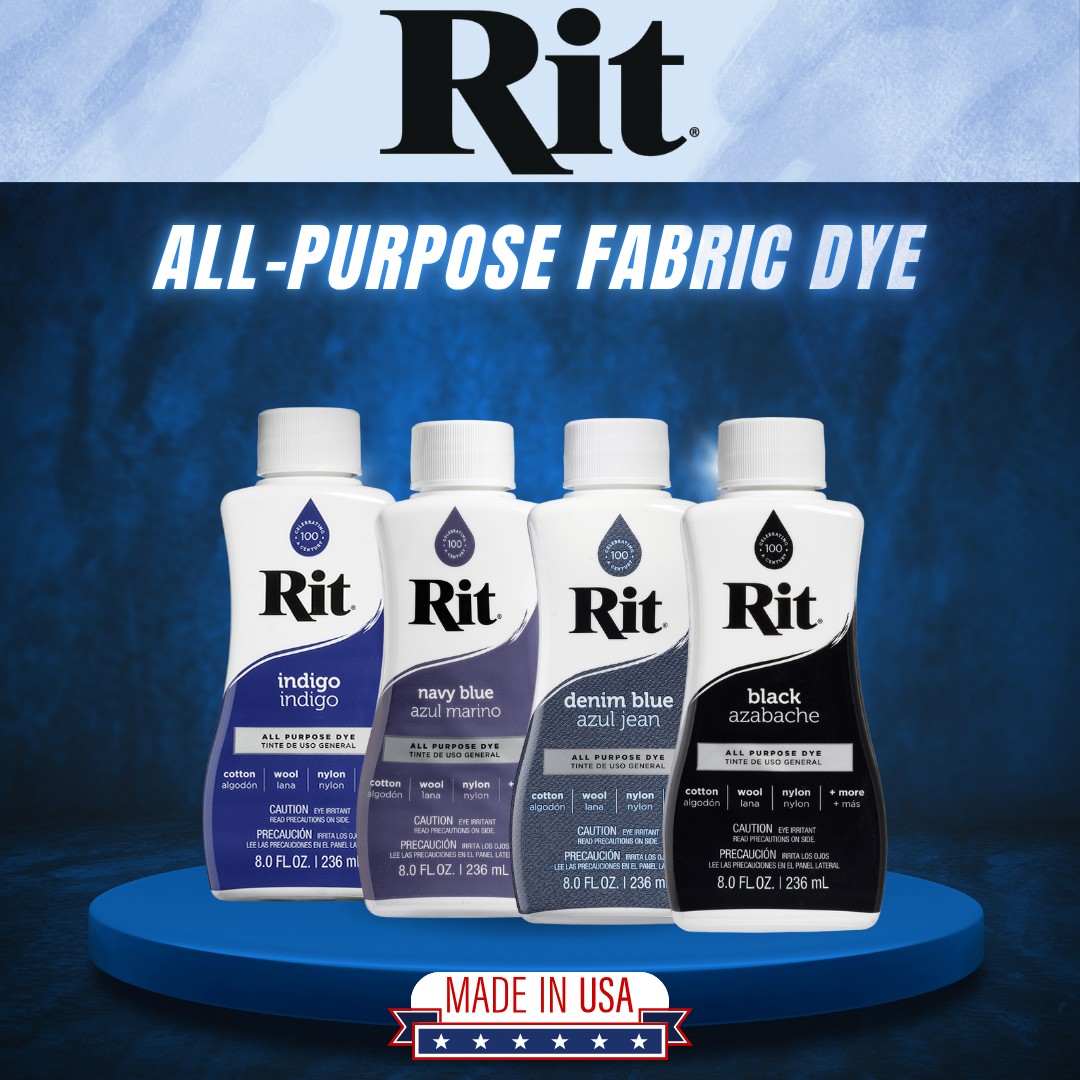 Rit All-Purpose Dye Liquid สีย้อมผ้าคุณภาพสูง สีติดทนนาน ใช้งานง่าย Made in USA 236ml