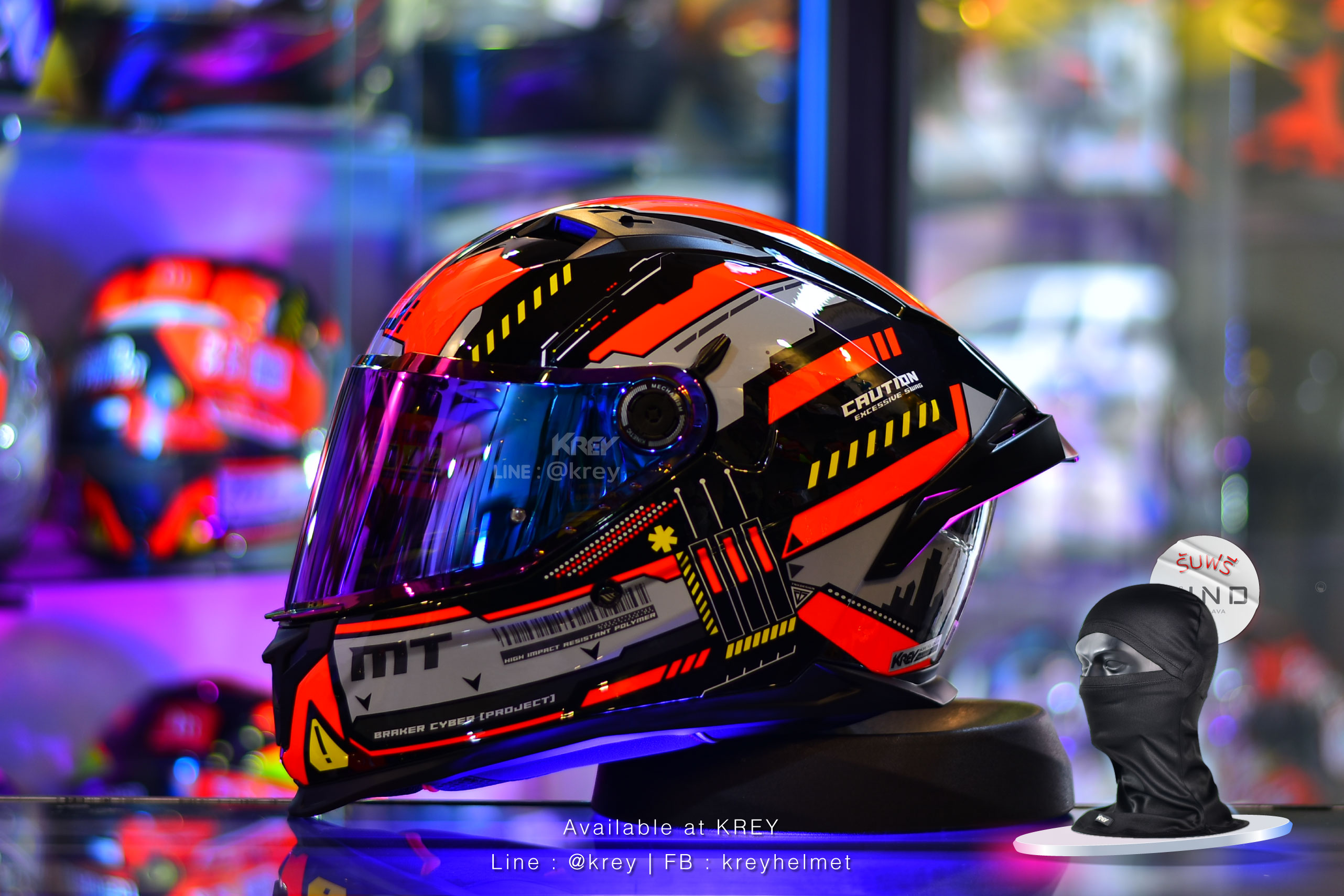 MT model BRAKER SV CYBER GLOSSY RED