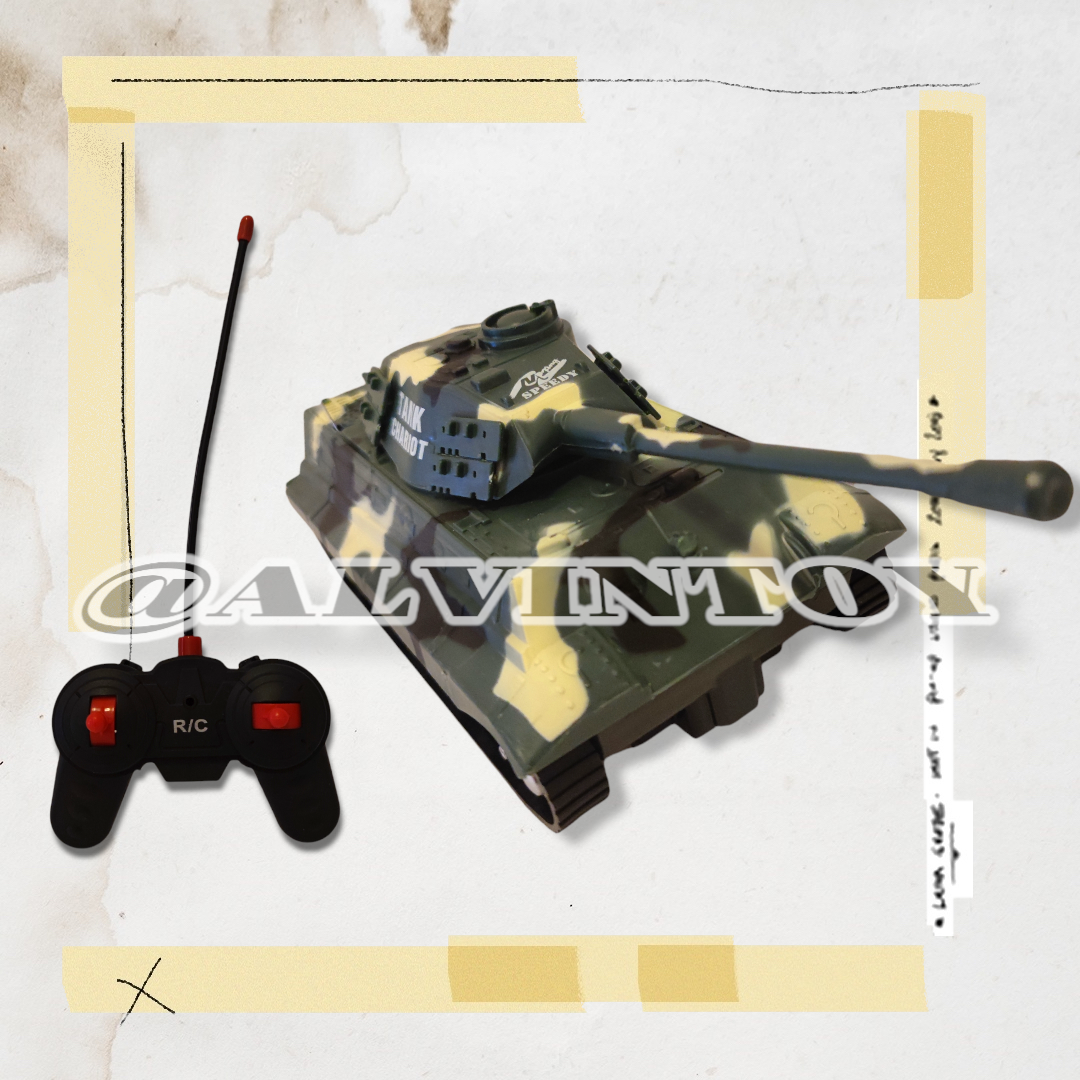 รถบังคับวิทยุพร้อมรีโมทไร้สาย Tanks - รถถัง มีเสียง มีไฟ
