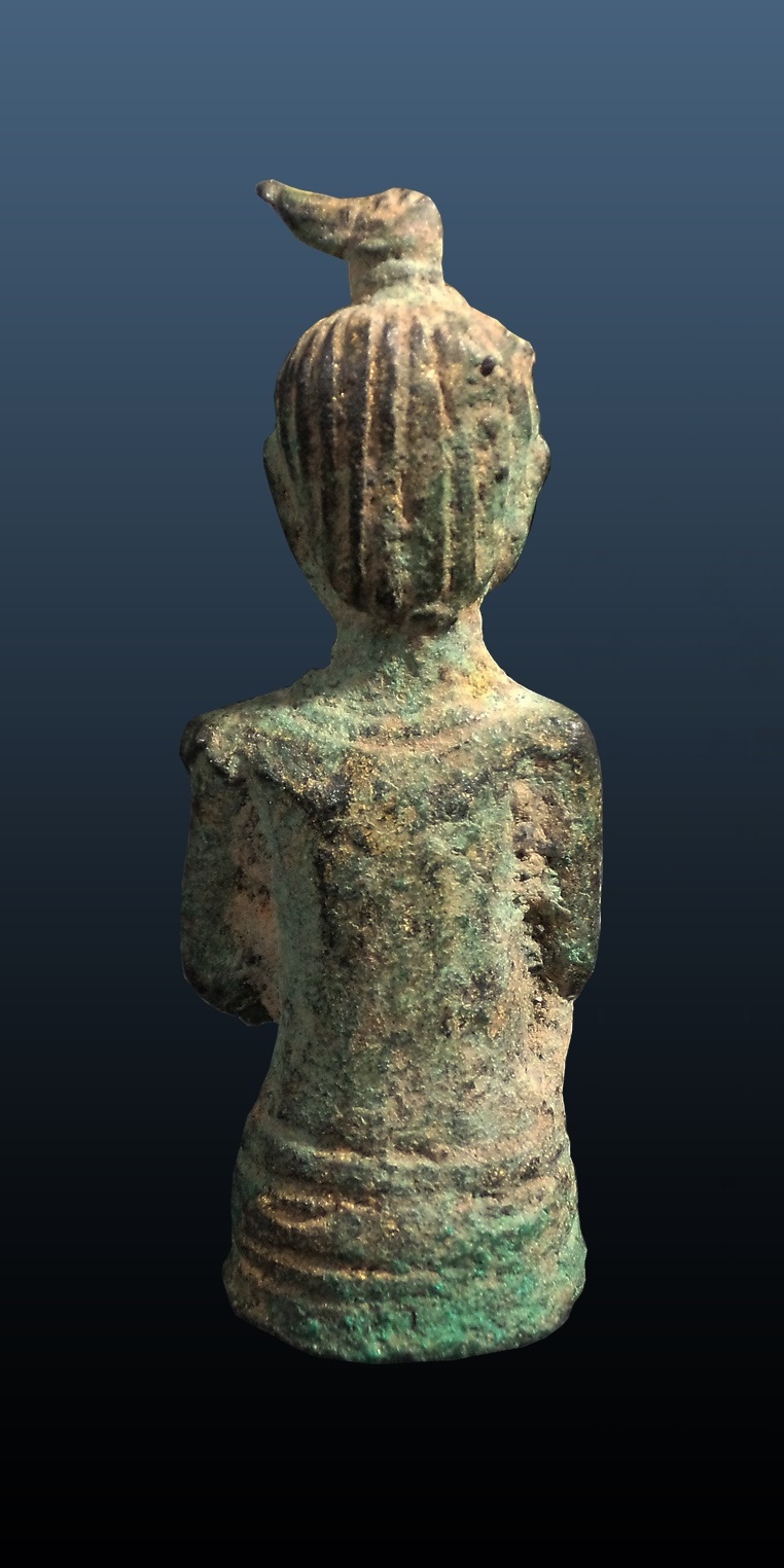 พระบพระบูชา สมัยอยุธยา เนื้อสัมฤทธิ์ สูง 2 นิ้ว