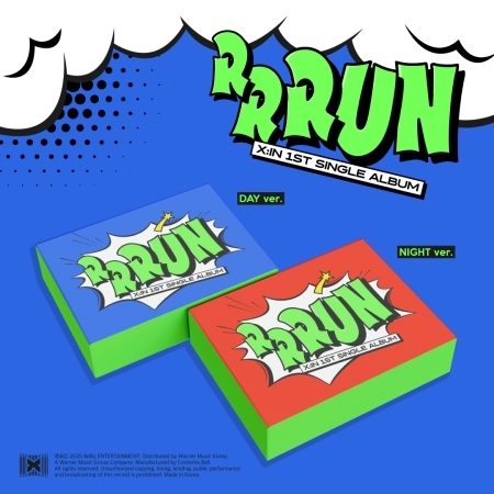 ( Pre-Order ) X:IN 1st Single Album [RRRUN] Set 2 ver * ไม่มี Poster * วางจำหน่าย 4 / 9 / 2025
