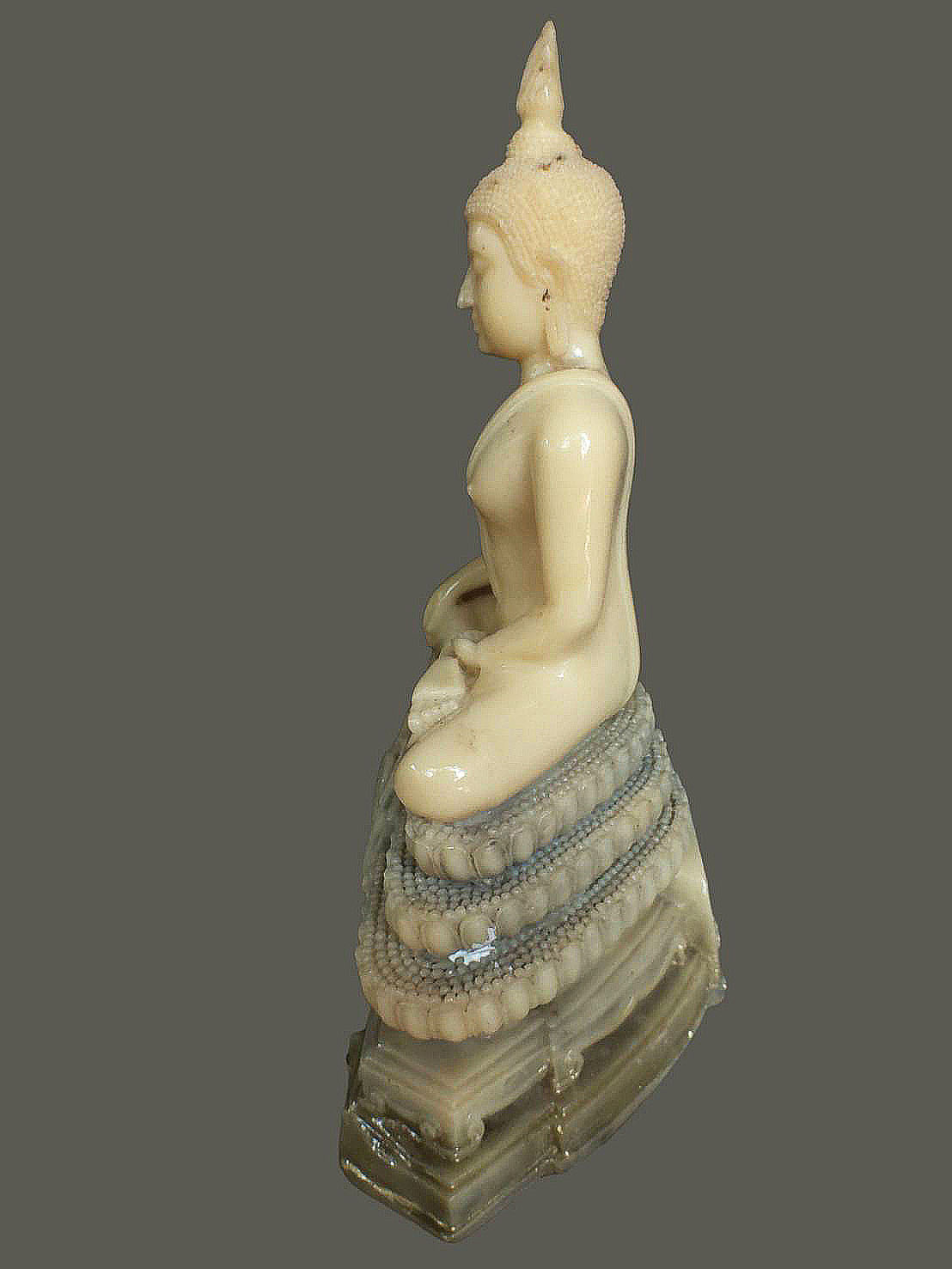 พระบูชาสามสมัย วัดเวฬุราชิน ธนบุรี กทม. เนื้อเรซิ่น พิธีใหญ่ ขนาดสูง 8 นิ้ว กว้าง 6 นิ้ว