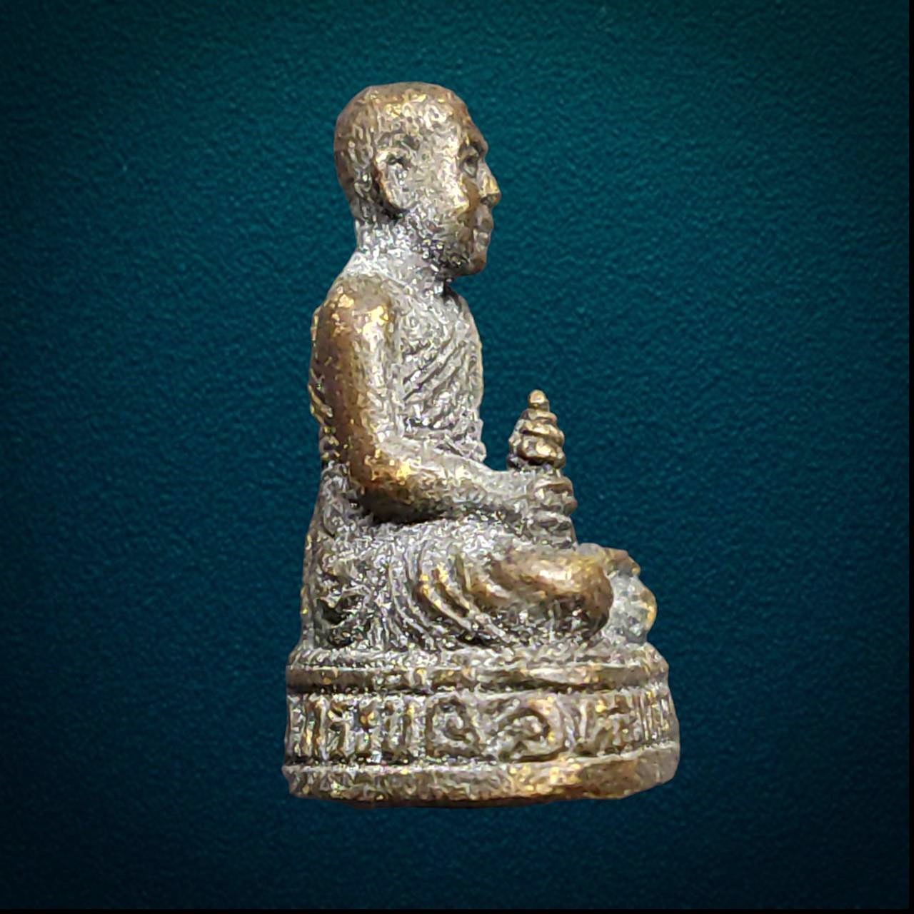 รูปหล่อรุ่นอวยพร หลวงพ่อจำเนียร วัดถ้ำเสือ กระบี่ ปี2538