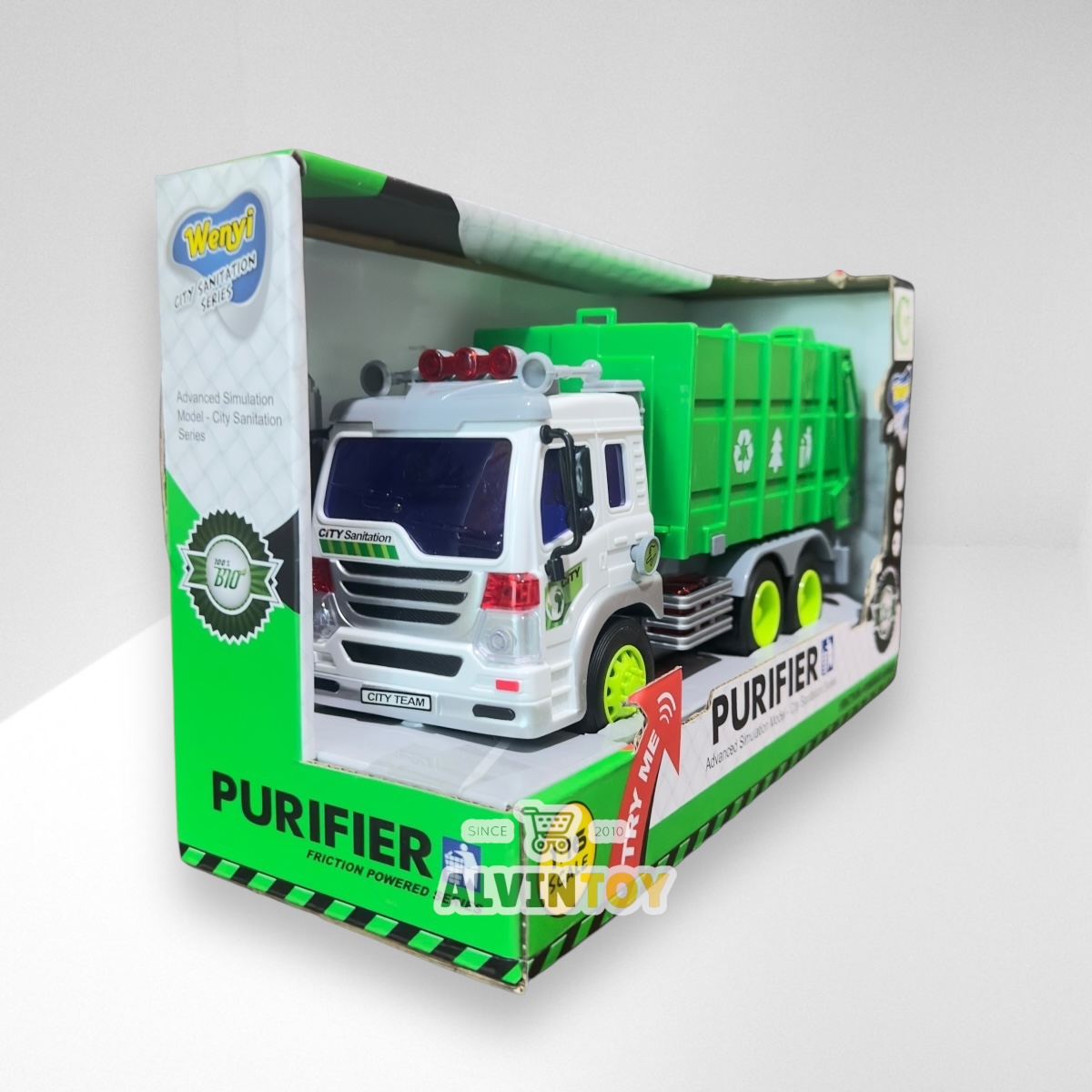 ของเล่น รถขยะ ขนาดความกว้าง 28 cm. สูง 13 cm. มีเสียง มีไฟ ผลิตจากพลาสติกคุณภาพดี แข็งแรง ทนทาน สินค้าได้รับมาตรฐาน มอก.