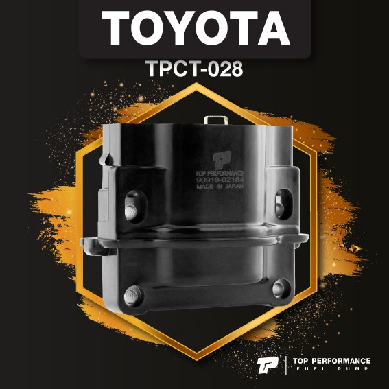 (ประกัน 3 เดือน) คอยล์จุดระเบิด TOYOTA AE 100 / AE 101 / 4AFE / 5AFE / ST191 - TPCT-028 - TOP PERFORMANCE JAPAN - คอยล์หัวเทียน สามห่วง