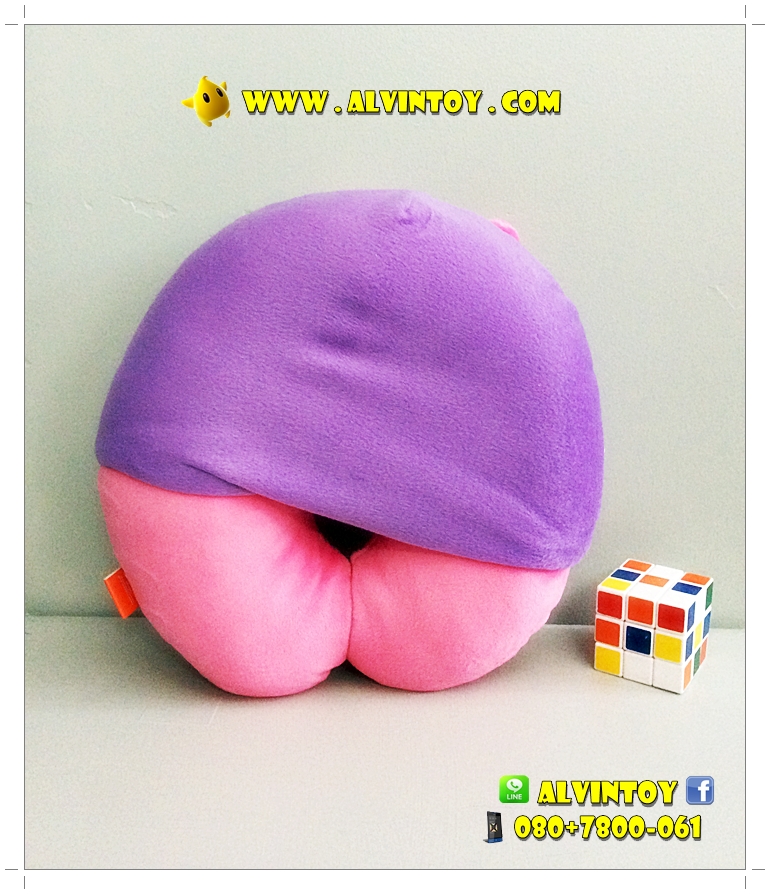 หมอนรองคอรูปตัวยูลาย Daisy Duck มีฮู้ด