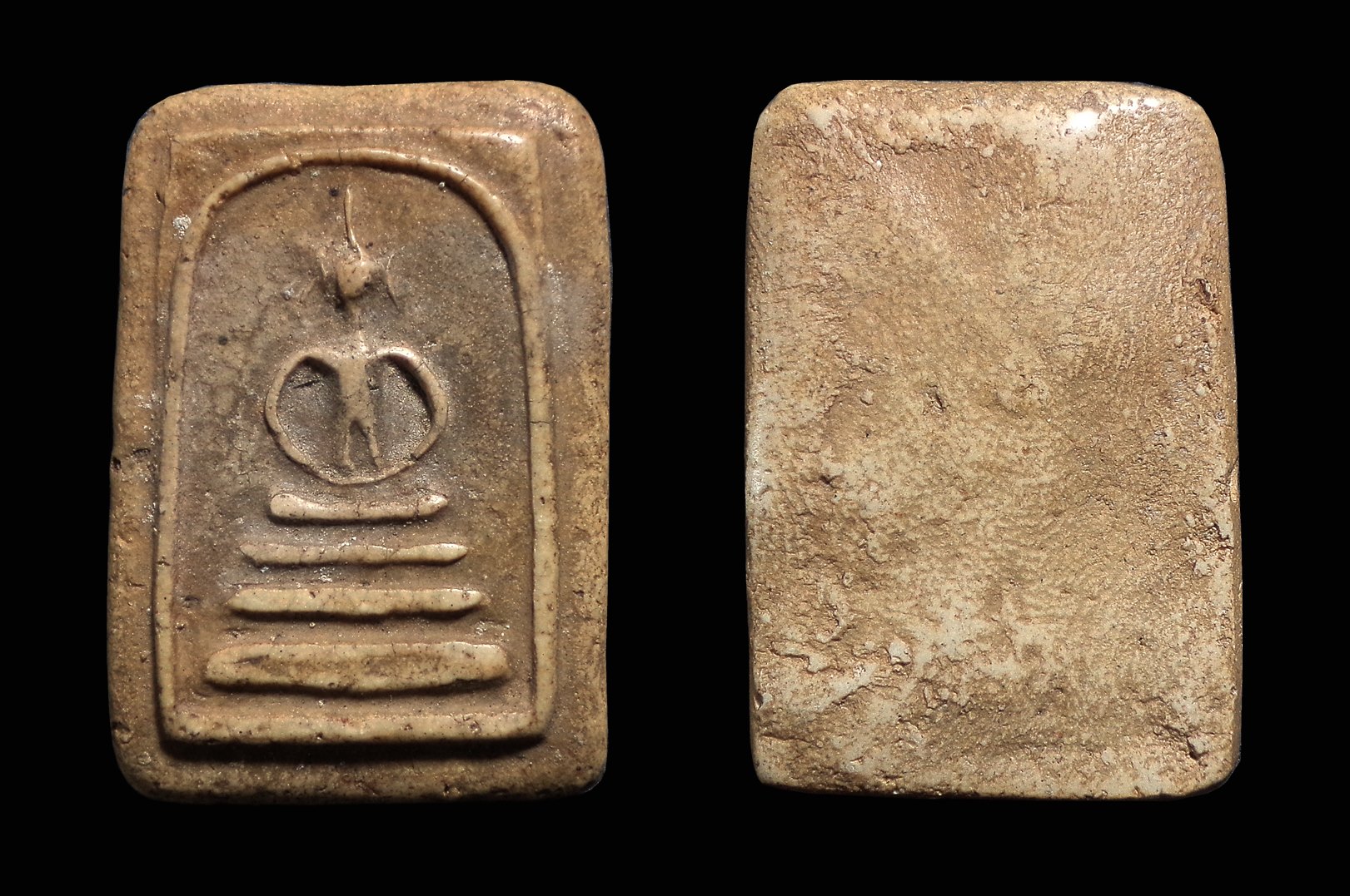 พระสมเด็จ เกศไชโย พิมพ์ตลก 3 ชั้น นอกพิมพ์