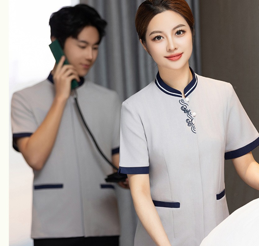 ชุดแม่บ้านโรงแรม ชุดแม่บ้านห้างสรรพสินค้า ชุดทำความสะอาดห้องพักแขก ชุดพนักงานทำความสะอาด