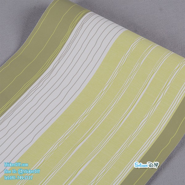 (กว้าง45cm.xยาว10m.)Wallpaper sticker วอลเปเปอร์แบบกาวในตัว Line wp1389A