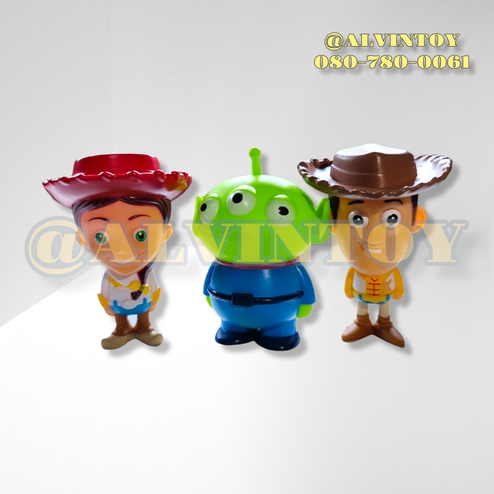 โมเดล Toy Story - ทอยสตอรี่ ชุด 3 ตัว