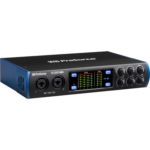PreSonus Studio 68c *ของแท้รับประกัน 1ปี* 6x6 USB Type-C ออดิโอ อินเตอร์เฟส 6อิน /6เอ้าท์ 24-Bit/ 192 kHz รองรับ Mac/PC สำหรับบันทึกเสียง, ทำเพลง, ไลฟ์สด, สตรีม, ออนไลน์ ฟรี!! ซอฟต์แวร์ Studio one artist ฯลฯ