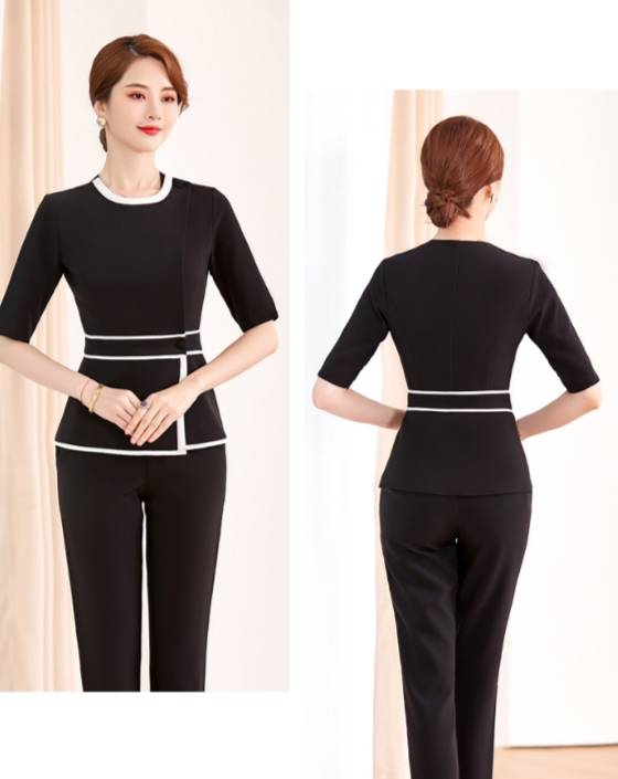 ชุดยูนิฟอร์มคลินิกความงาม ชุดนวดสปา ชุดพนักงานเสริมสวย