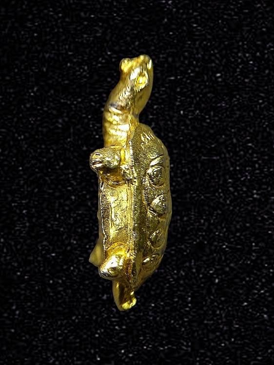 พญาเต่าเรือน หลวงพ่อทรัพย์ วัดตลุก จ.ชัยนาท ปี 2521 เนื้อกะไหล่ทอง