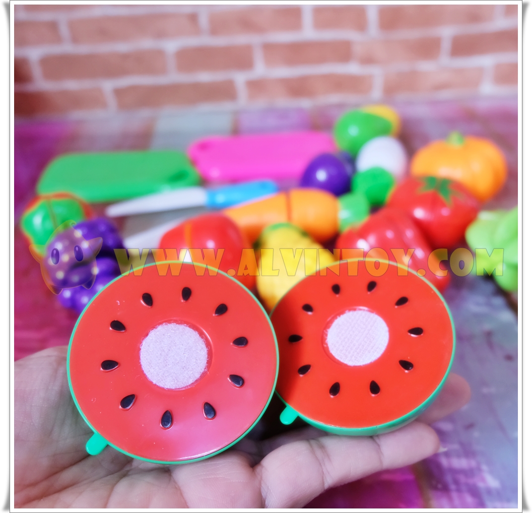 ของเล่นผลไม้หันได้ ขอเล่นเสริมพัฒนาการเด็ก วัสดุเกรด A 18 ชิ้น