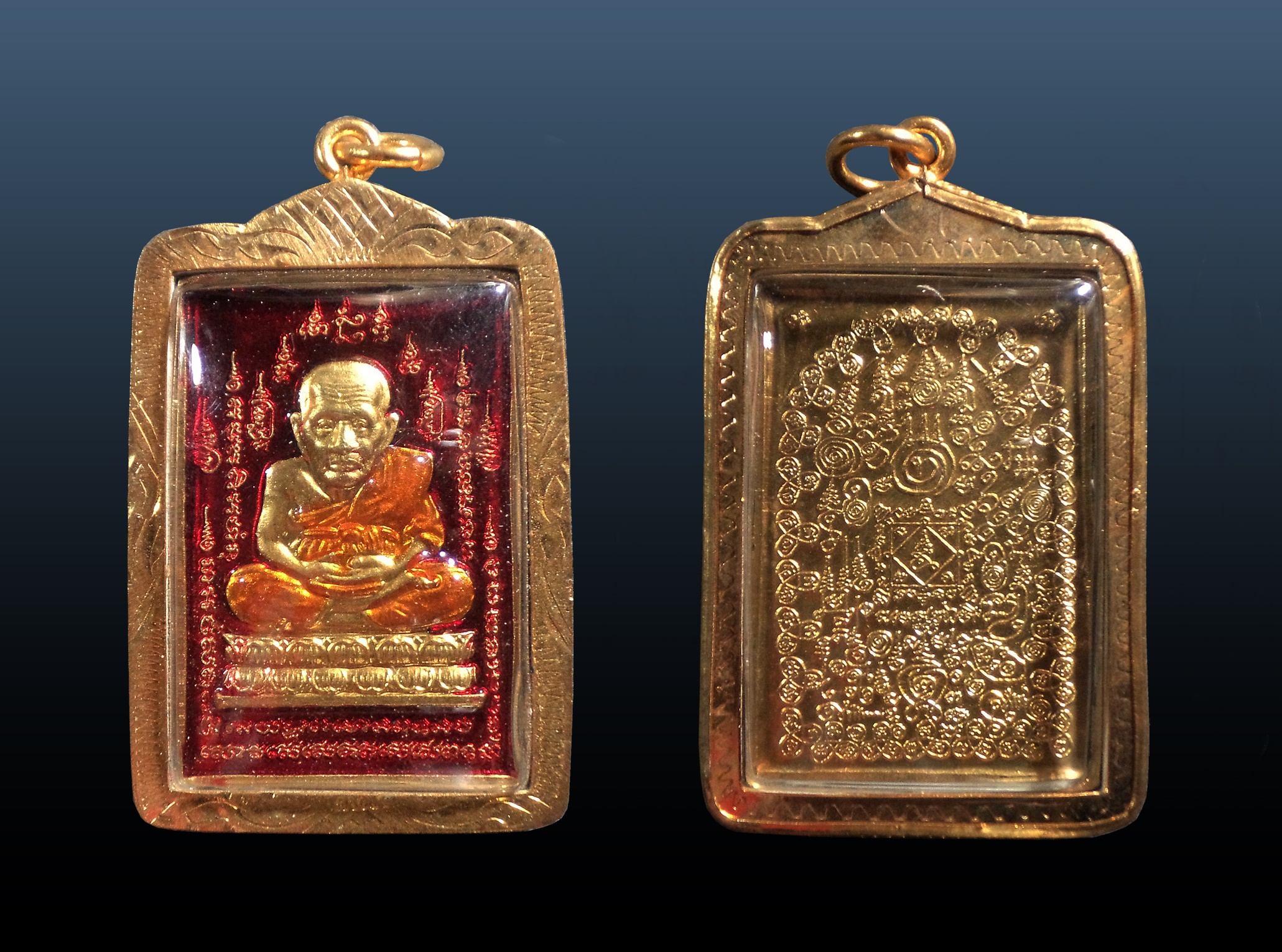 หลวงปู่ทวด หมื่นยันต์ รุ่นรวยหายห่วง 3องค์ ชุดพิเศษทอดกฐิน วัดช้างให้ ปัตตานี กล่องเดิม