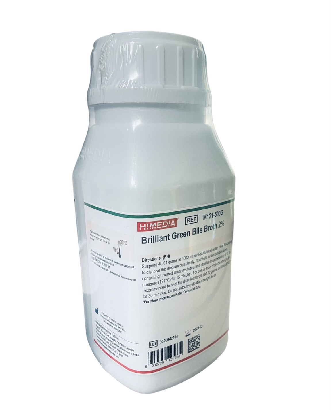 Brilliant Green Bile Broth 2% ,500g - Himedia