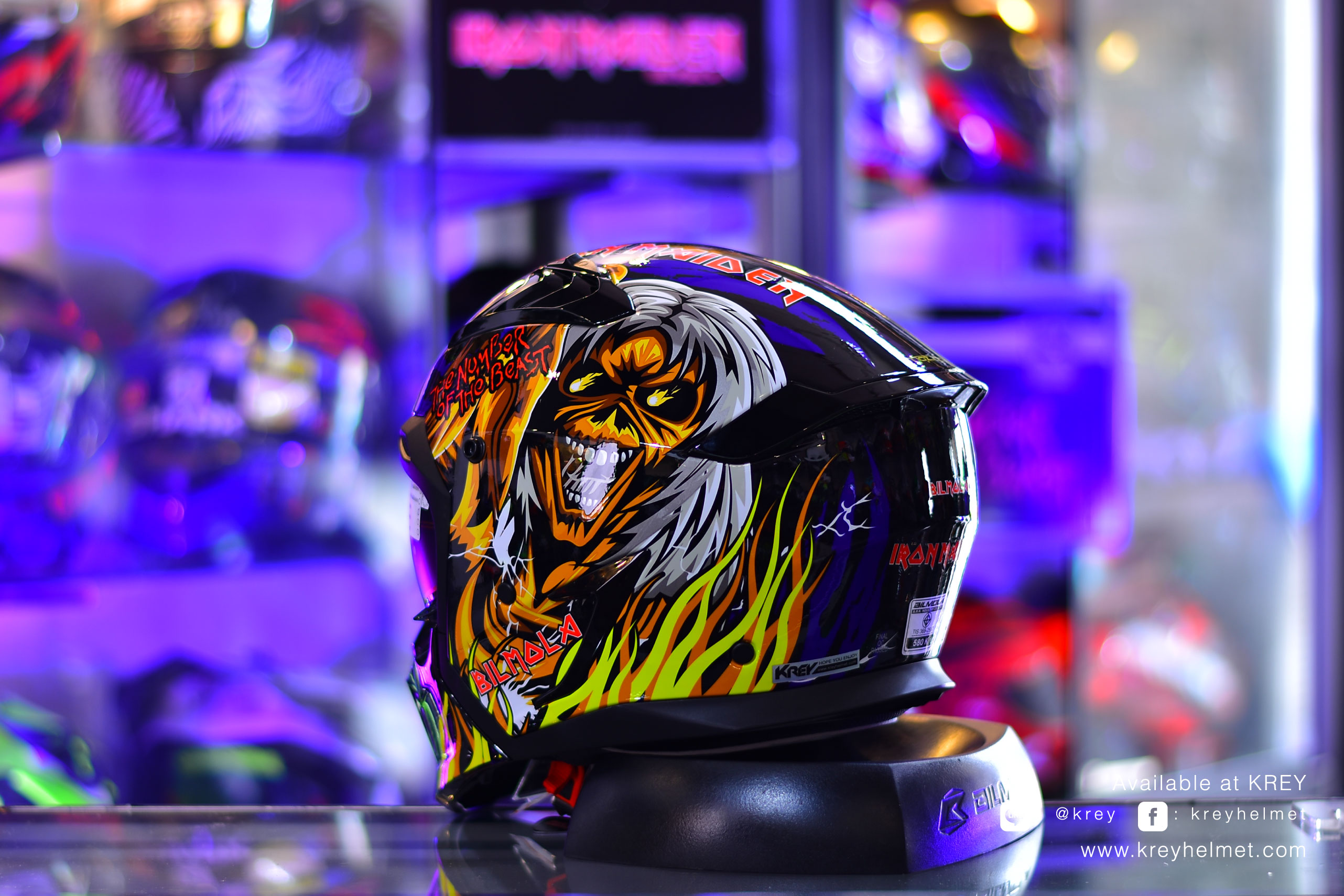 BIlmola model Spiker : THE NUMBER OF THE BEAST Blue