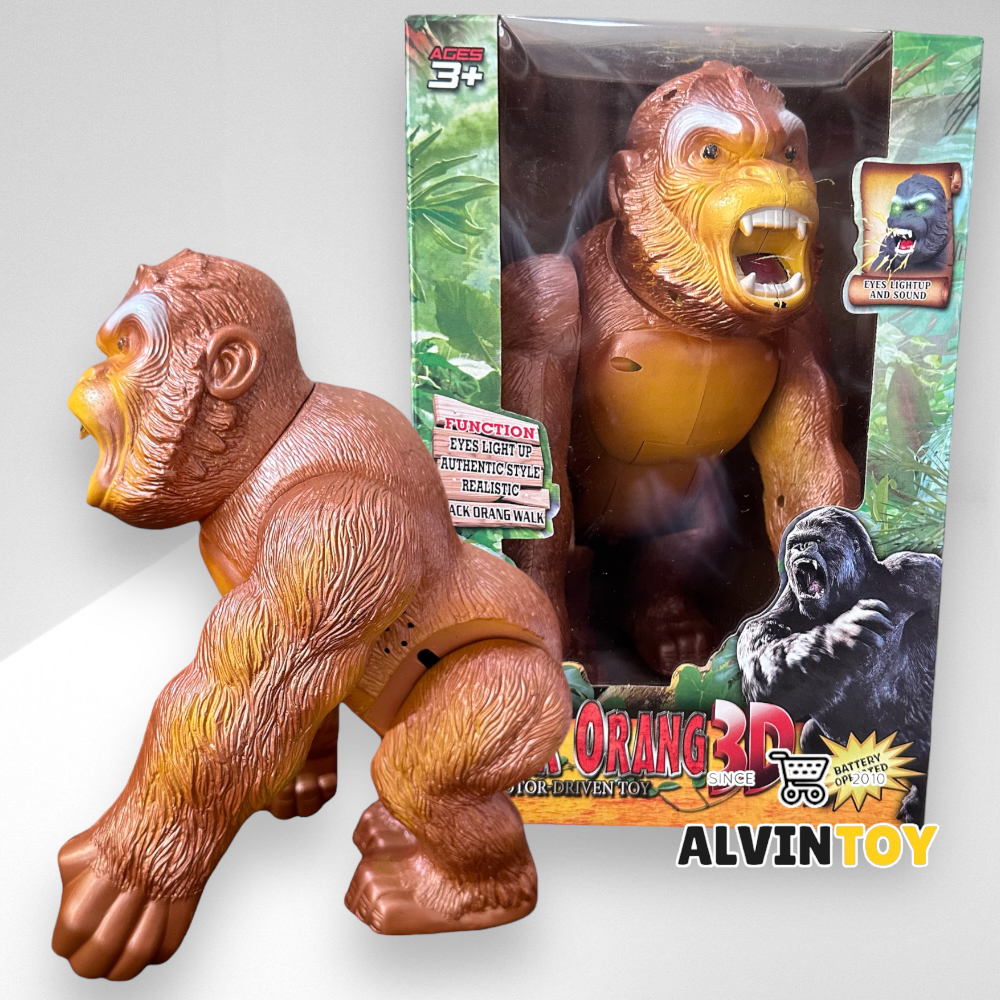 Kingkong โมเดลคิงคอง ของเล่นคิงคองเดินได้ มีเสียง มีไฟ