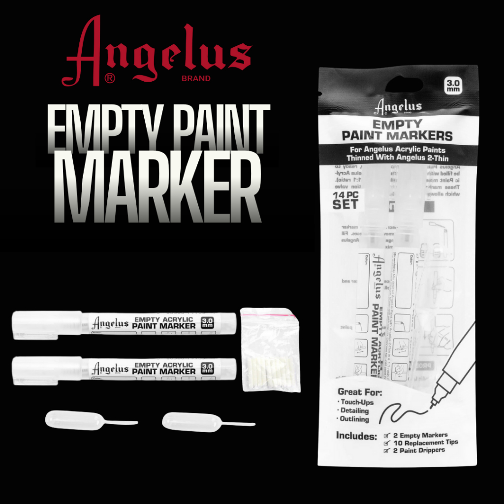 Angelus Empty Paint Marker 3mm – ปากกาเปล่าแบบเติมสีได้ Made in USA