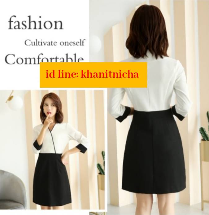 ชุดยูนิฟอร์มคลินิกความงาม ชุดนวดสปา ชุดพนักงานเสริมสวย