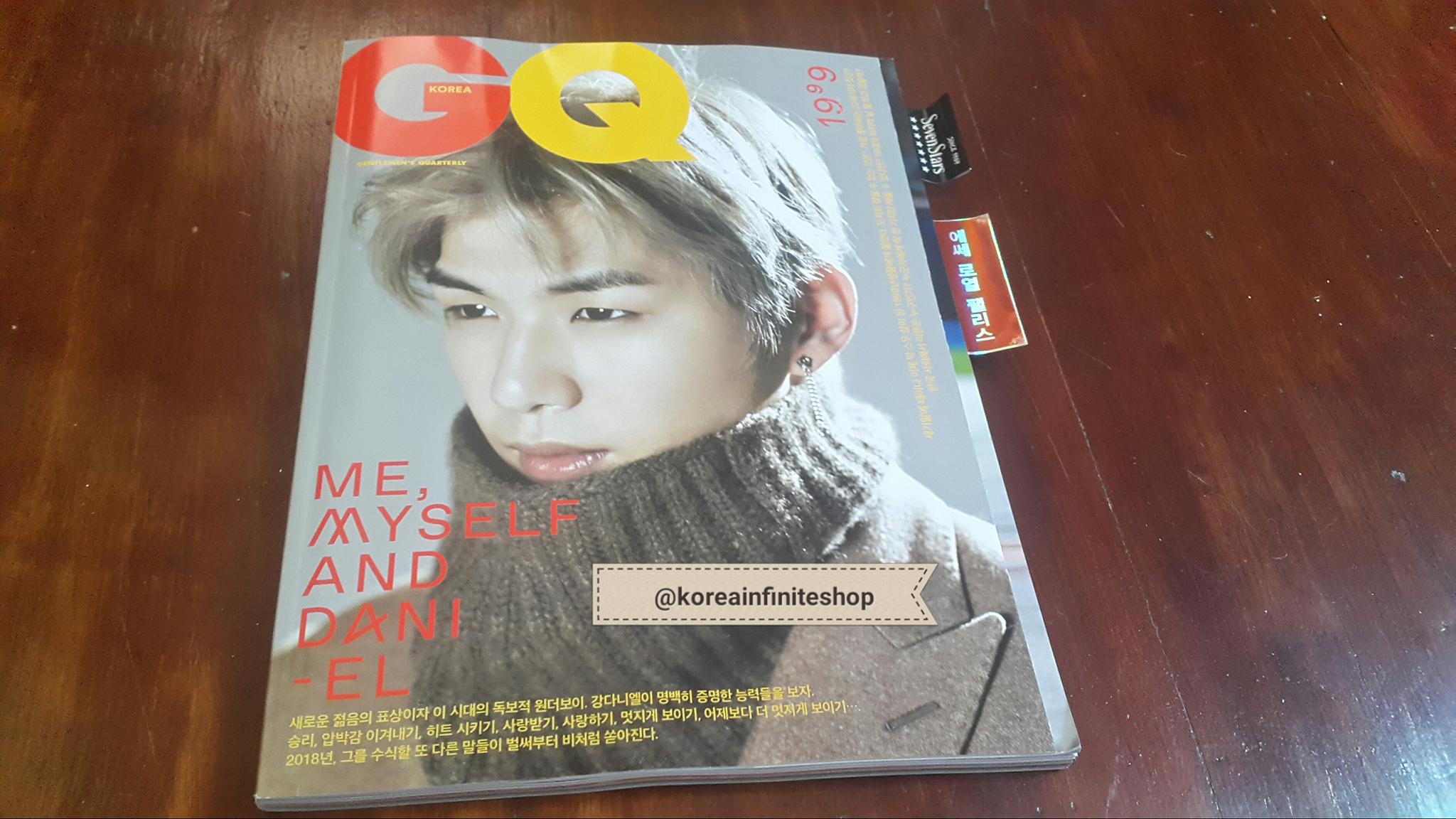 ( พร้อมส่ง ) Magazine GQ KOREA ฉบับ 2018 - 01 ปก Kang Daniel ( Wanna One )