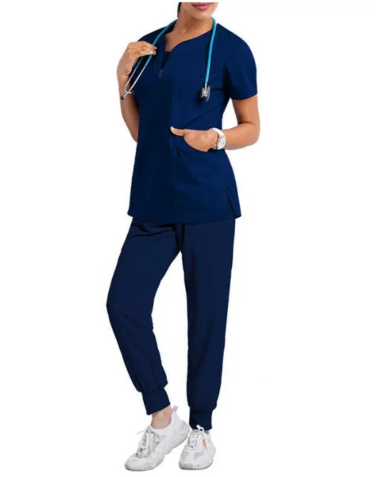 ชุดหมอผ่าตัดทันตแพทย์ ชุดพยาบาลโรงพยาบาลซักง่ายแห้งเร็ว ชุดทำงานคลินิก