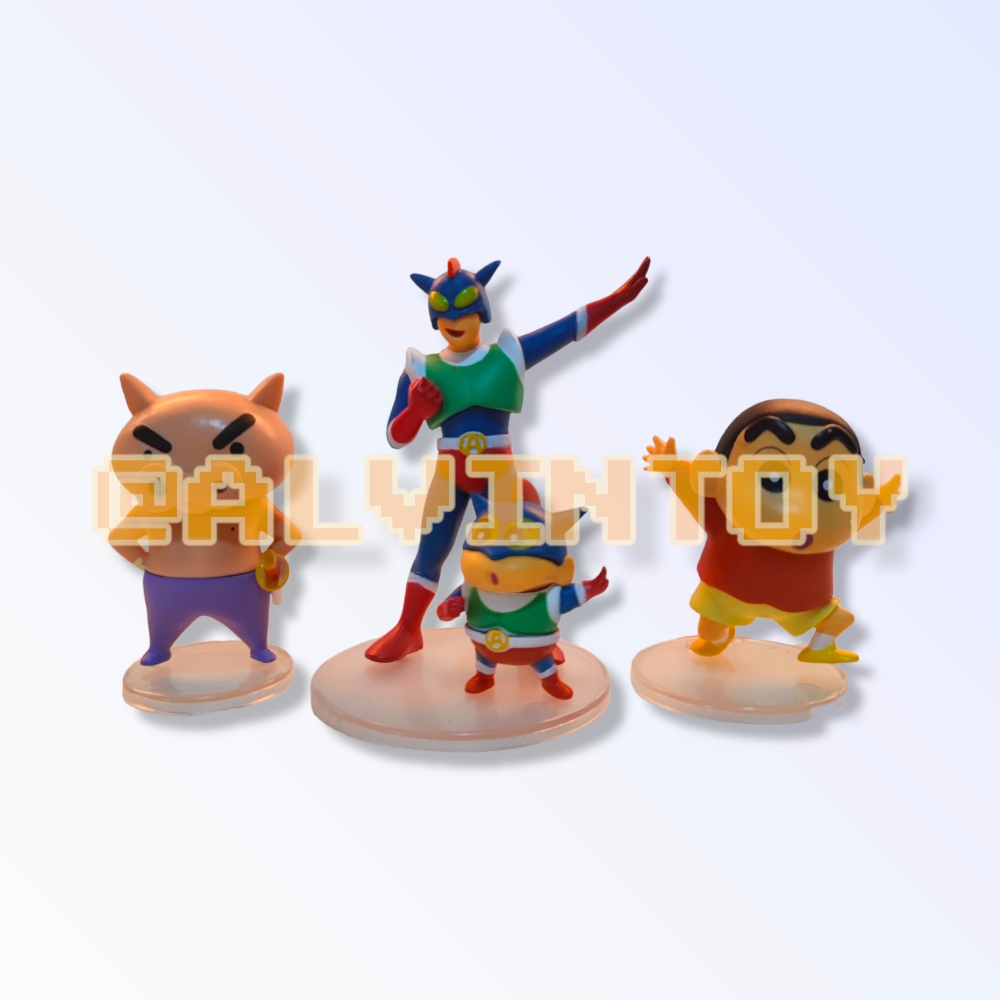 โมเดล ฟิกเกอร์ Shin-chan - ชินจังจอมแก่น ชุด 6 ตัว ขนาดความสูง 7-10 ซม.