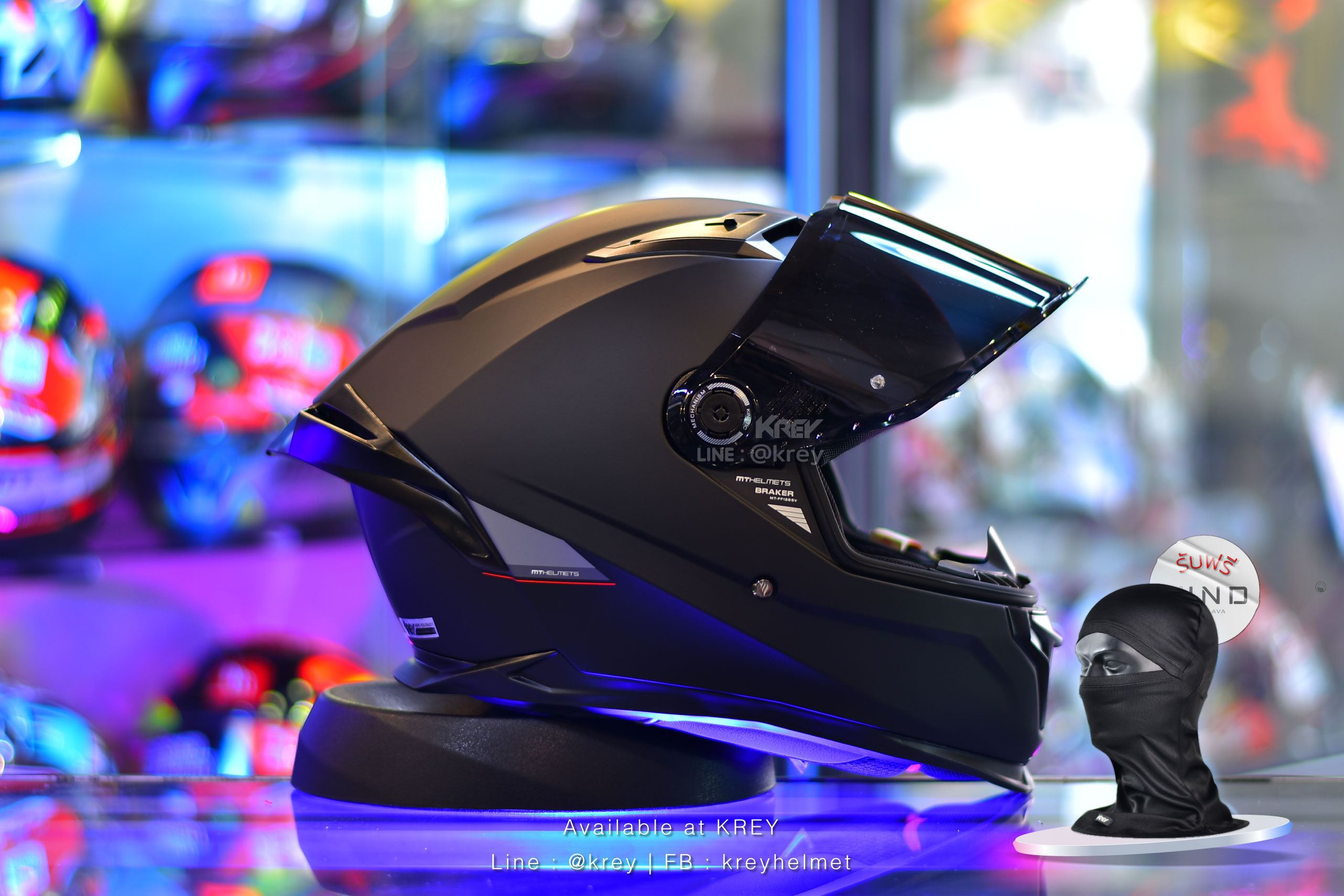 MT model BRAKER SV SOLID MATT BLACK