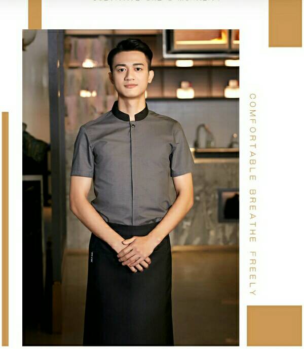 ชุดพนักงานร้านชาบูชิ ชุดพนักงานร้านอาหาร ชุดพนักงานต้อนรับ