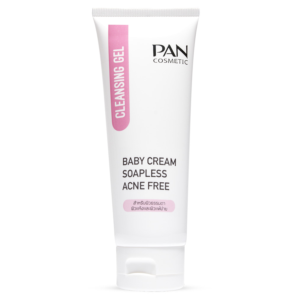 Pan Baby Cream Soapless Cleansing Gel 100g. เจลล้างหน้าสำหรับผิวธรรมดาและผิวแห้ง