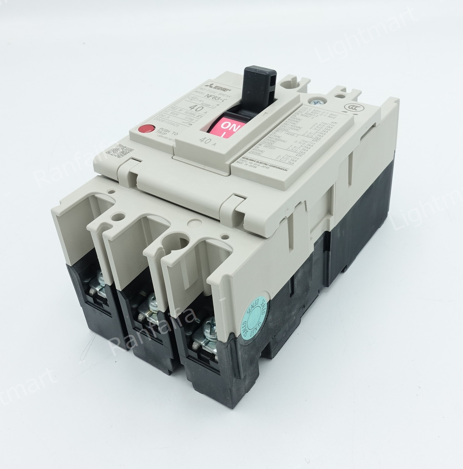 เบรกเกอร์ 3P 63CV 40A (5kA) Mitsubishi