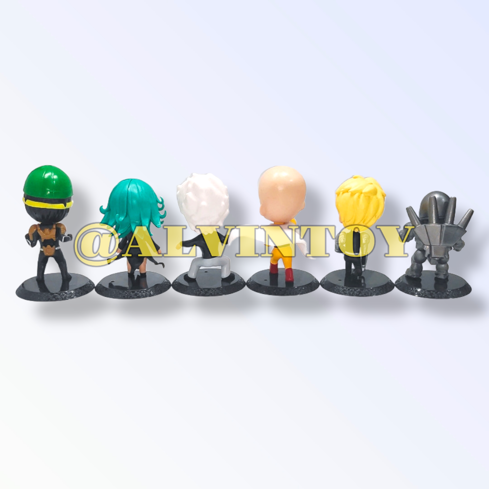 Action Figure One Punch Man - โมเดล วันพันช์แมน ชุด 6 ตัว ขนาดความสูง 10-12 ซม. มีฐาน งานสวย