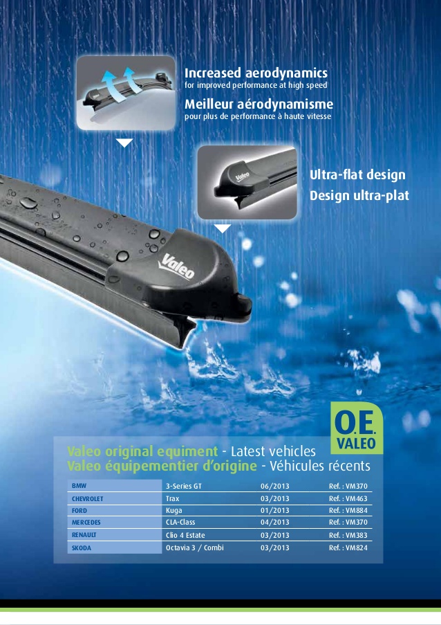 ใบปัดน้ำฝน FOCUS ตรงรุ่น (26+17นิ้ว) / Wiper Blade, VALEO (N*1)