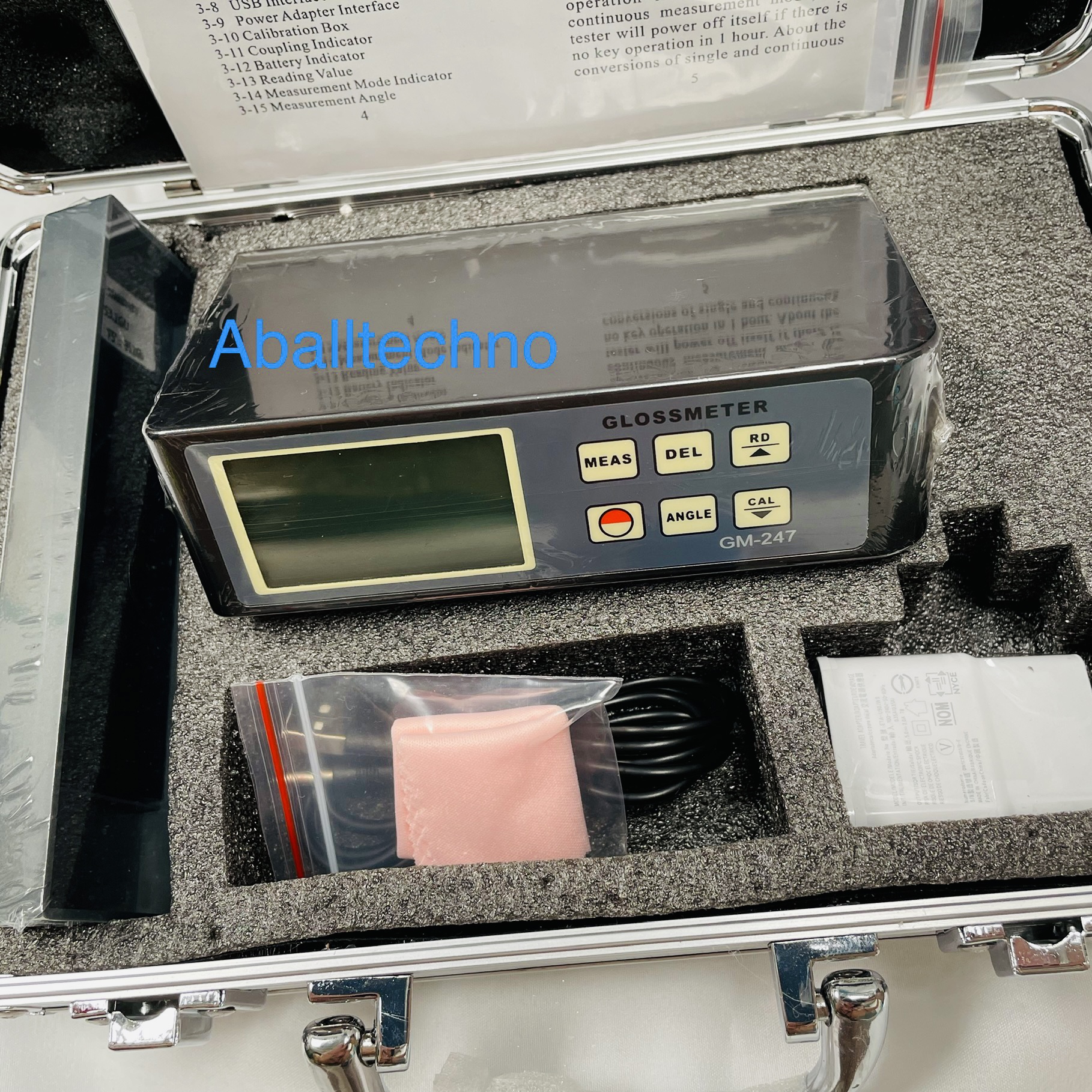 GM-247 Gloss Meter 20°/45°/75°Gloss Meter (Inetgral Type)