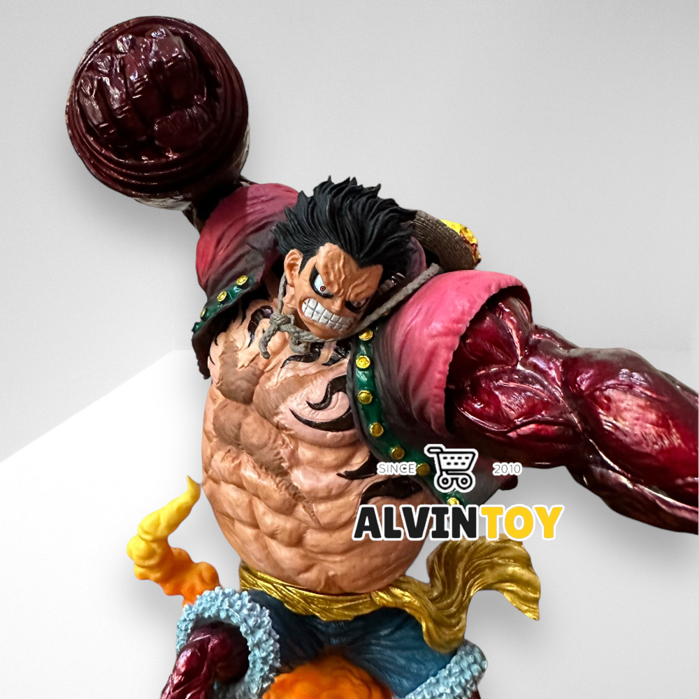 ฟิกเกอร์ One Piece Monkey D Luffy Gear 4 - model luffy gear 4 ขนาดความสูง 25 cm. ผลิตจาก PVC คุณภาพดี หนักๆ ตันๆ