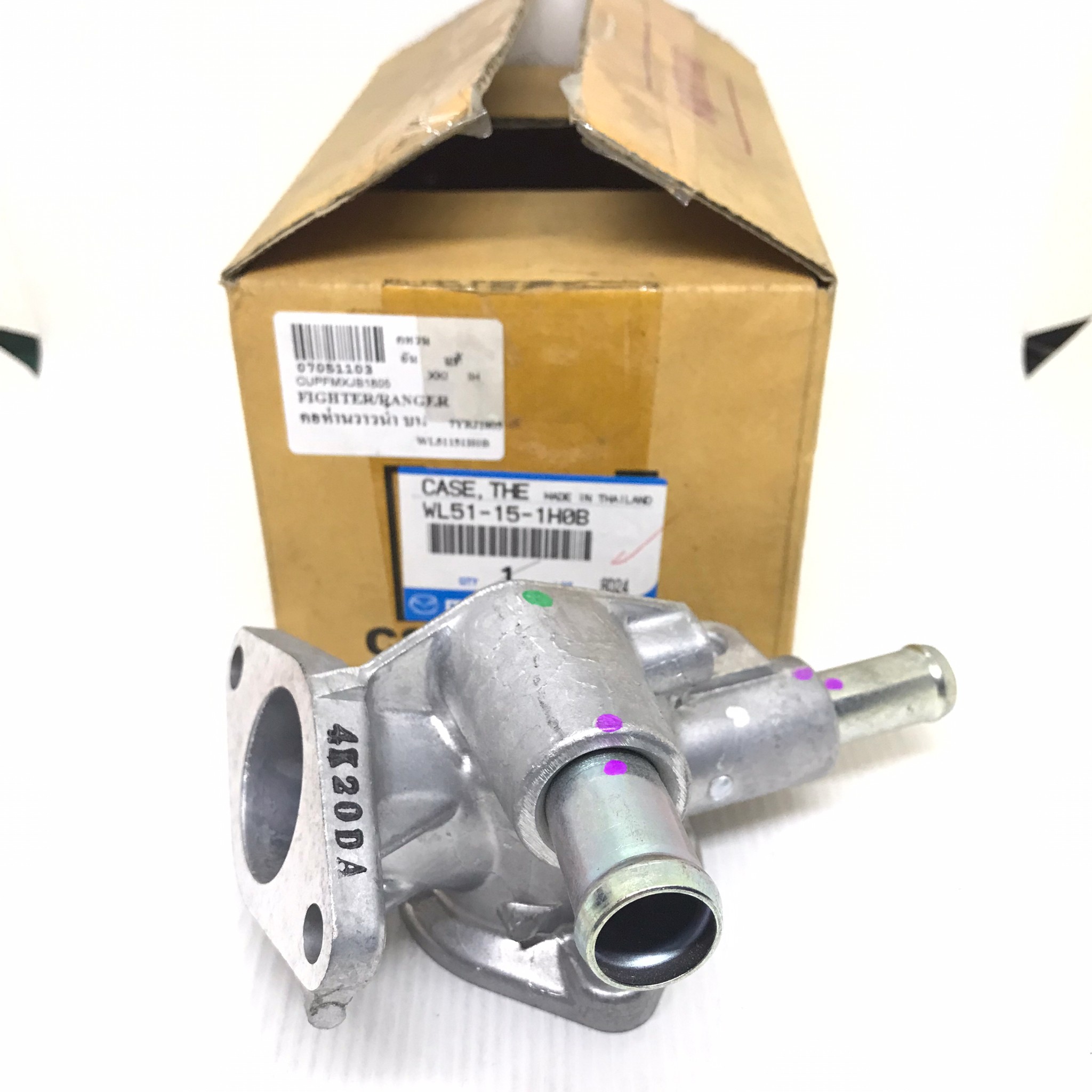(แท้ศูนย์) คอห่านวาล์วน้ำ บน MAZDA / FORD MAZDA FIGHTER / FORD RANGER มาสด้า ฟอร์ด เรนเจอร์ ไฟเตอร์ / เบอร์ WL51-15-1H0B