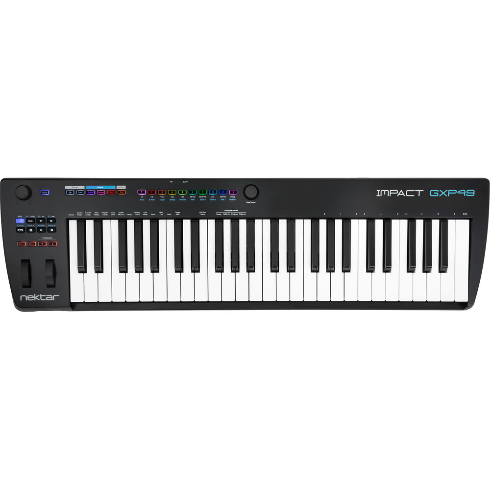 Nektar IMPACT GXP49 *ของแท้ รับประกัน1ปี* มิดิคีย์บอร์ด 49 คีย์, Aftertouch,Transpose/Octave, ฟรี Cubase LE ฯลฯ, สาย USB