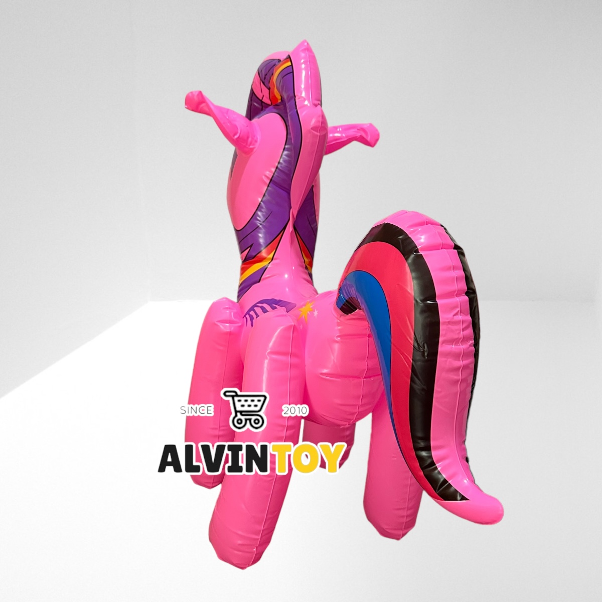 ตุ๊กตาม้าโพนี่เป่าลม สูบลม ของเด็กเล่น ขนาดความสูง 65 ซม ส่งเร็ว พร้อมส่งจากกทม.