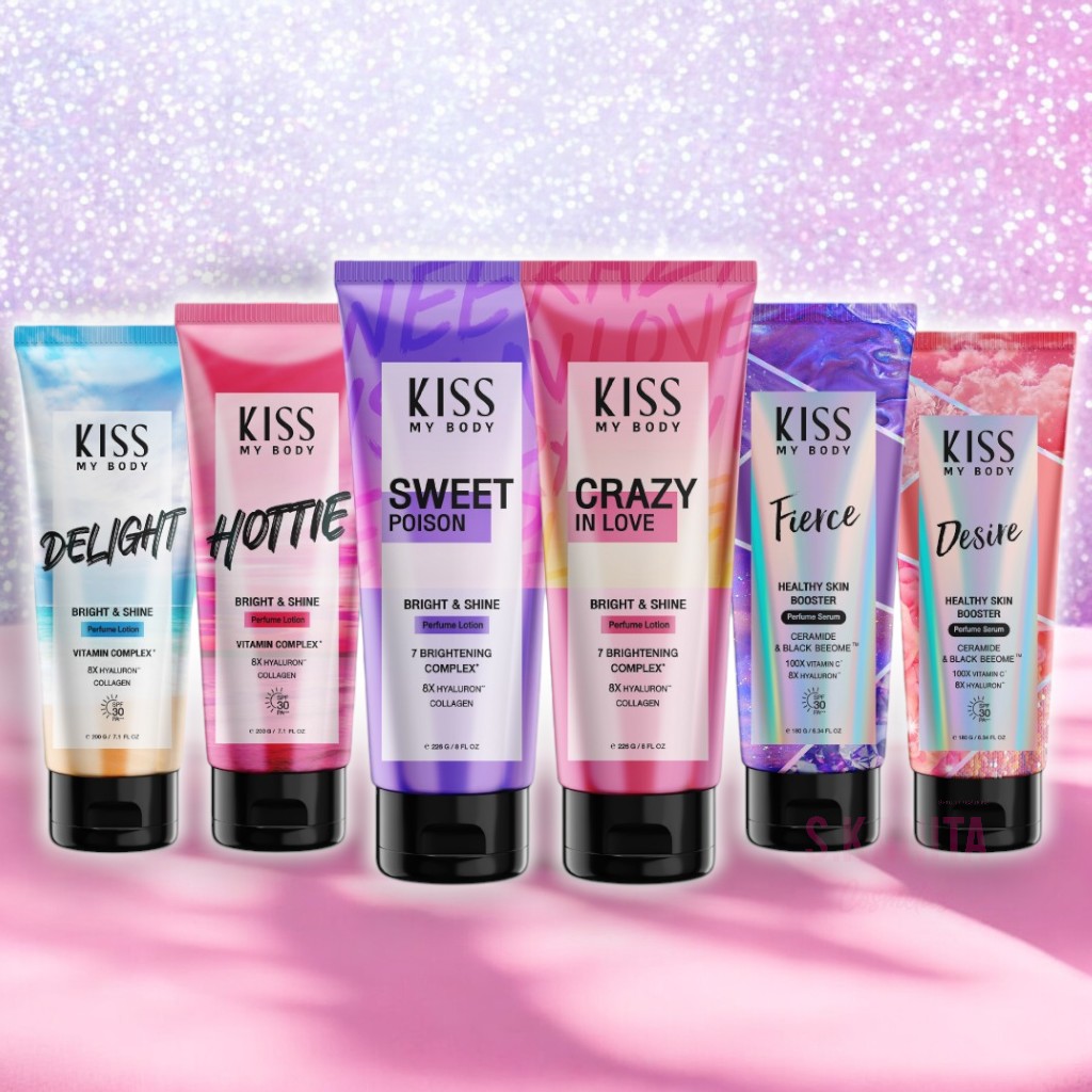 KISS MY BODY คิส มาย บอดี้ โลชั่นน้ำหอม กลิ่นหอมหวาน หอมติดทนนาน (200-226 กรัม) PERFUME LOTION (200-226 G)