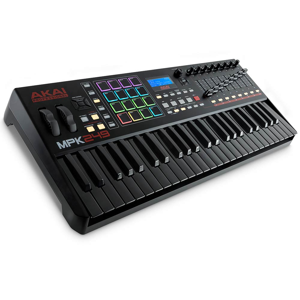 Akai MPK249 Black Edition *ของแท้รับประกันศูนย์* USB มิดิคีย์บอร์ดคอนโทรลเลอร์ 49คีย์ รองรับ PC/Mac/iOS ฟรี Ableton Live Liteฯลฯ