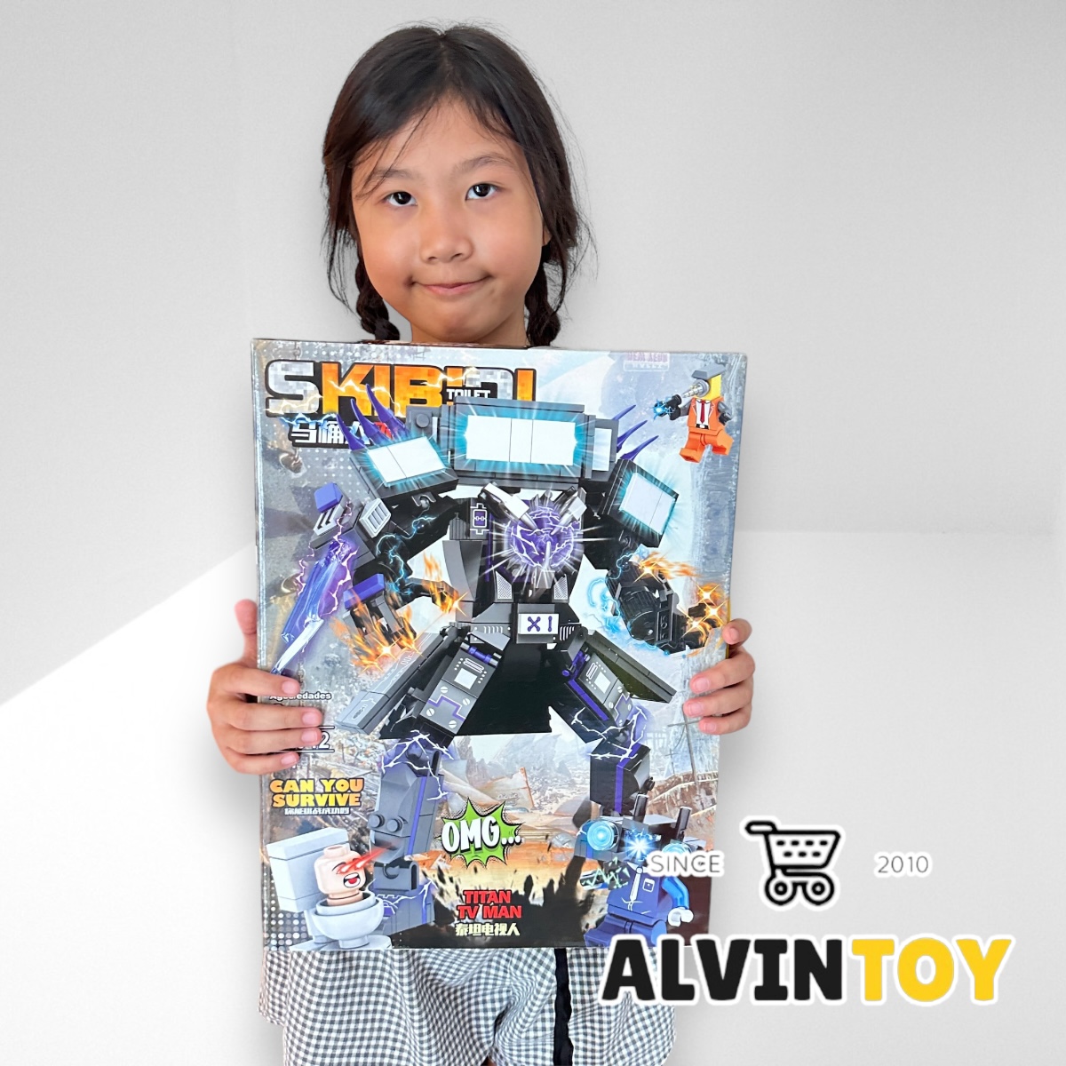 ชุดตัวต่อ ไททัน ทีวีแมน 477 ชิ้น Skibidi Toilet สคิบิดี้ ทอยเลต