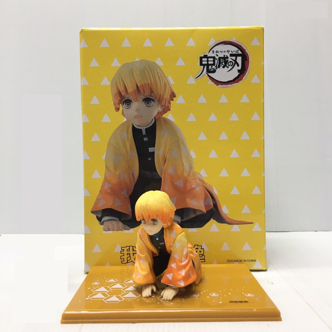 Action Figure Kimetsu no Yaiba ฟิกเกอร์ ดาบพิฆาตอสูร อากาสึมะ เซ็นนิตสึ ขนาดความสูง 7.5 ซม. มีฐาน พร้อมกล่อง งานสวย